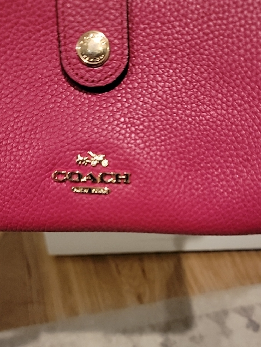 Coach Noa Pop-Up Messenger Leather Bag In Berry - Picture 4 of 17
